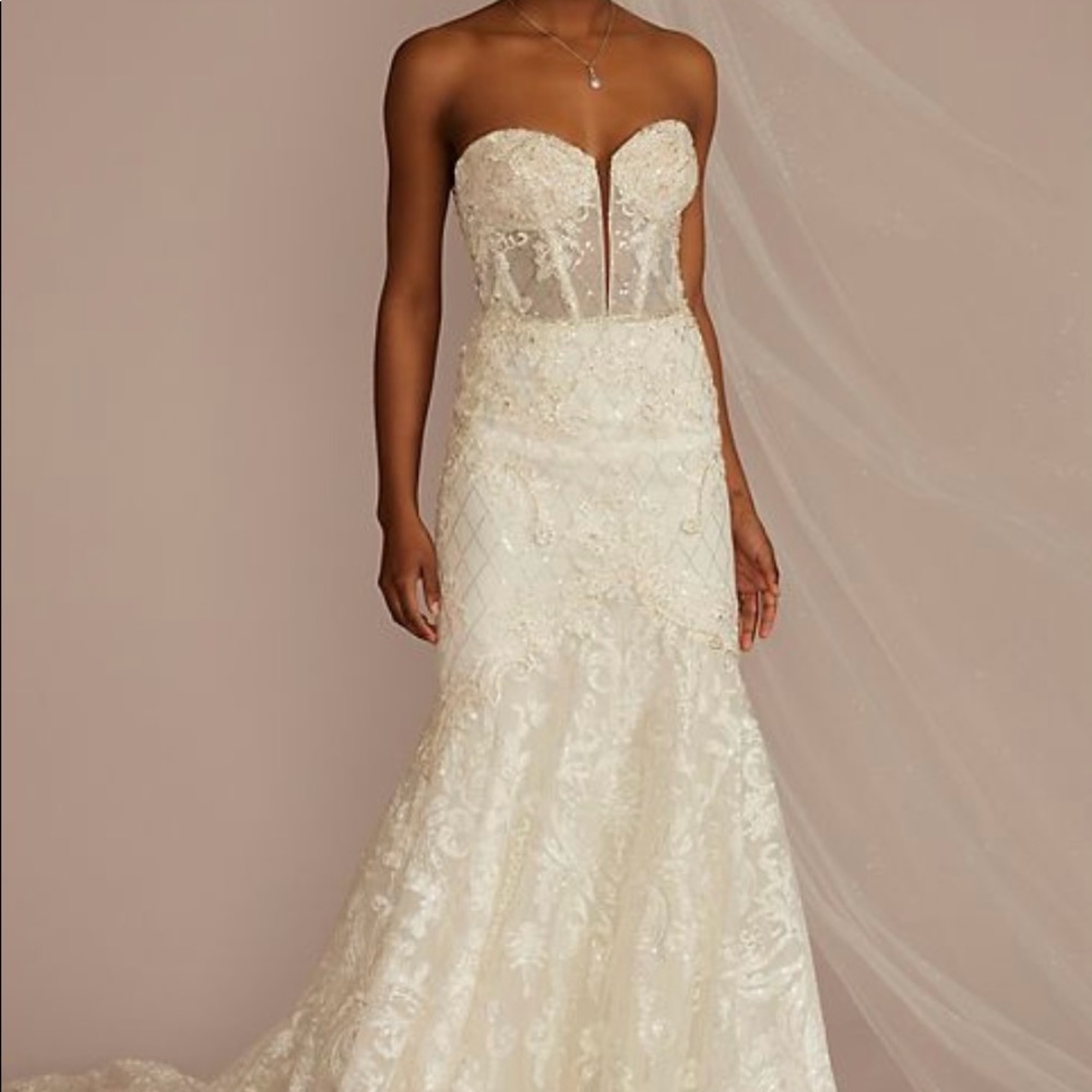 GALINA SIGNATURE
beaded brocade embellished mermaid wedding dress